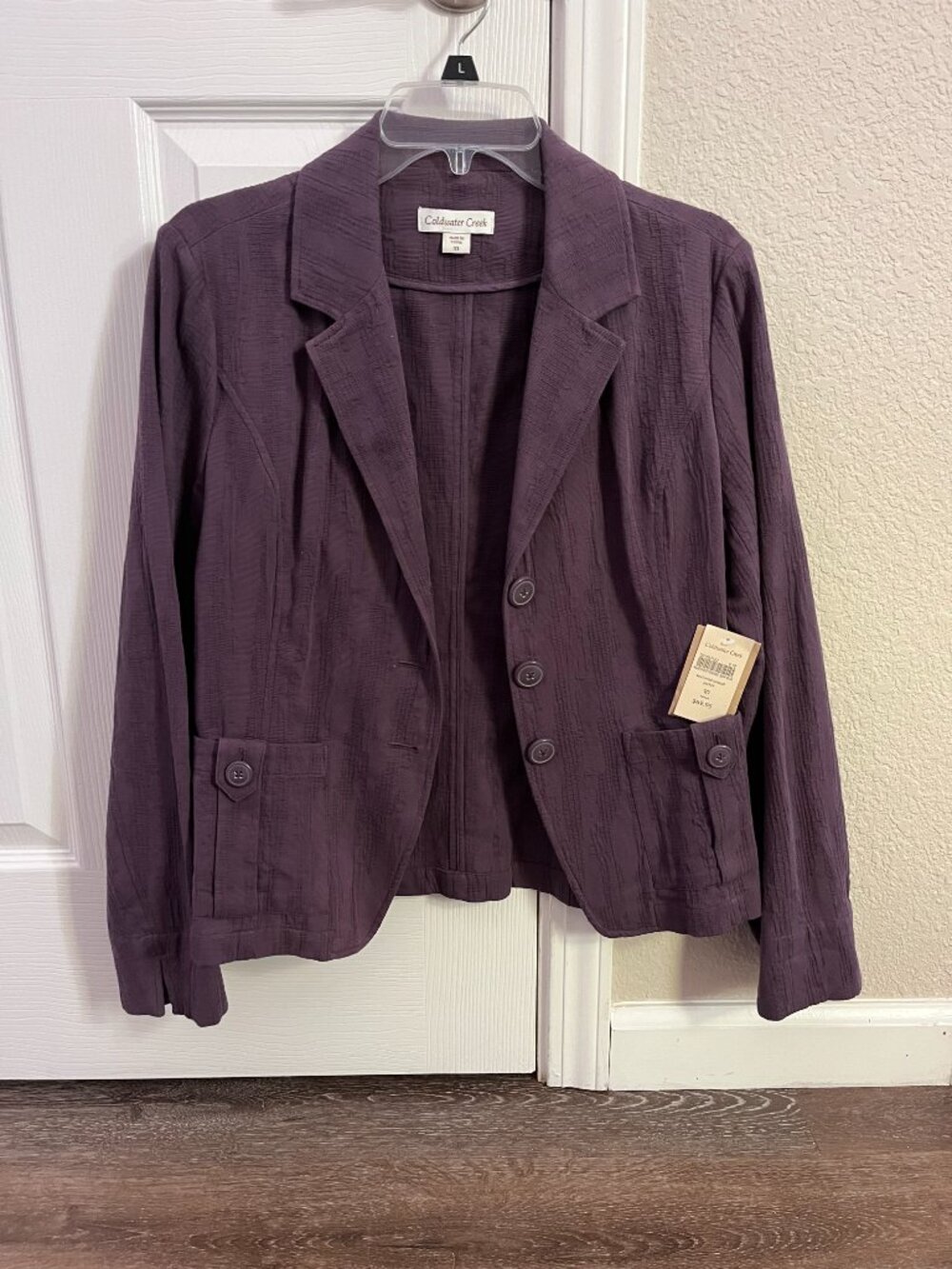 Coldwater Creek Jacket, M, Mauve.  NWT